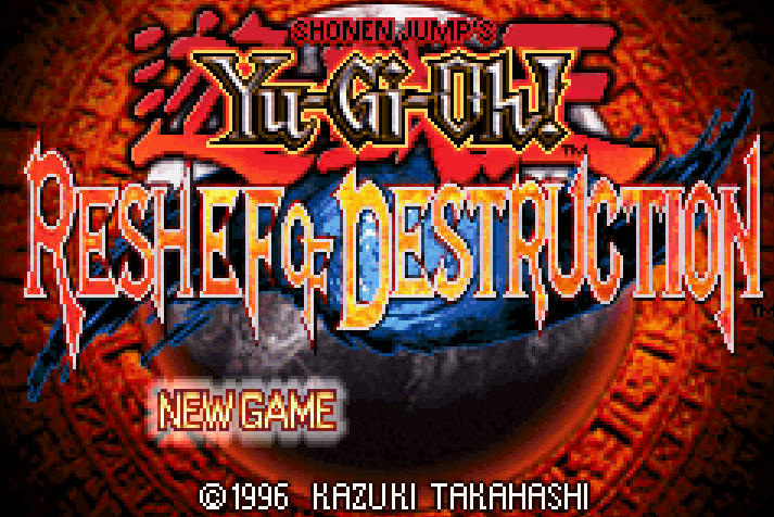 Yu Gi Oh Reshef of Destruction Title Screen